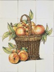 Ryan's witjes, Mand met appels 52x39 cm.  919,- (Handbeschilderd)  