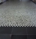 Terrazzo vloertegels of Granito vloertegels met rand