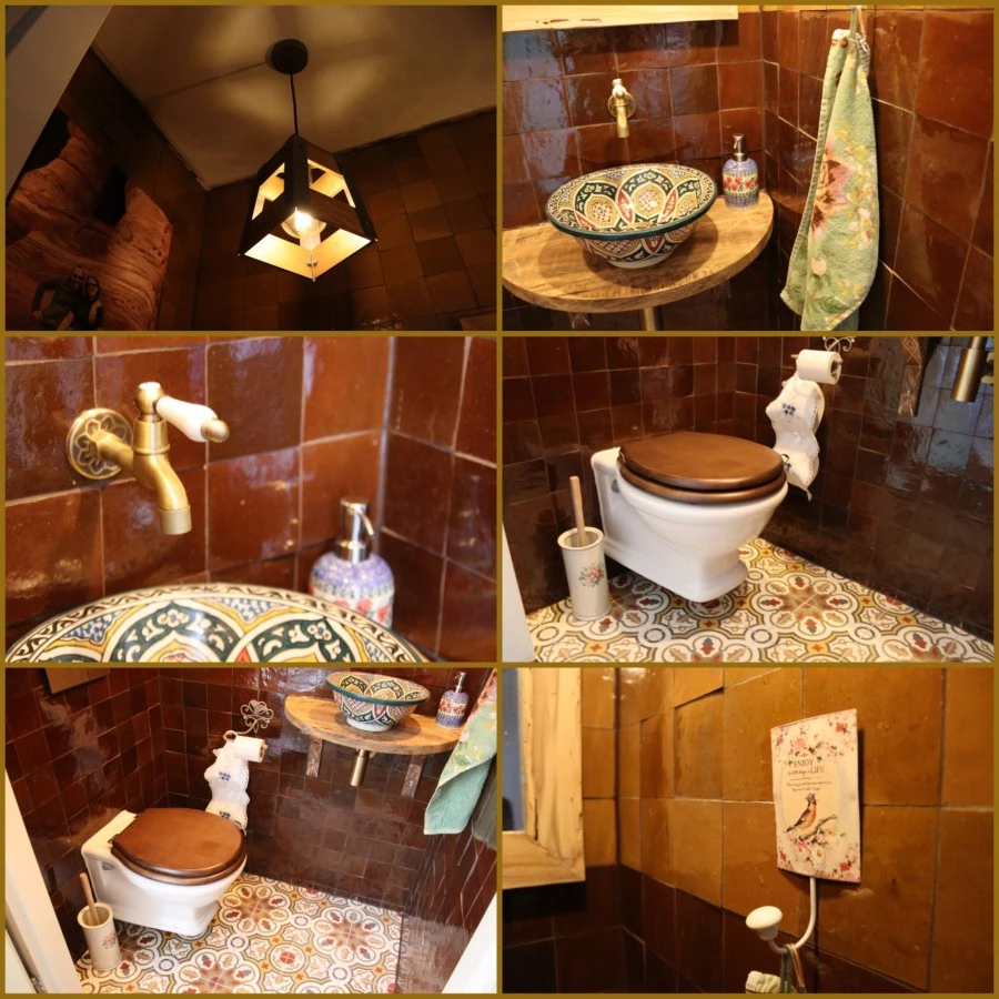 Zelliges-patroontegel-toiletinspiratie - Ryan's Laag-Keppel