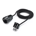 Verlengkabel duroplast zwart / zwart (100855)