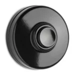 100880 Deurbel zwart Bakeliet