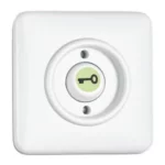100984 Drukknopschakelaar, sleutel + GITD