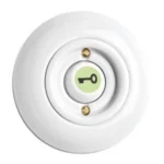100980 Deuropener met tuimelknop, lichtgevend porselein