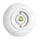 100979 Tuimelknop bel lichtgevend porselein