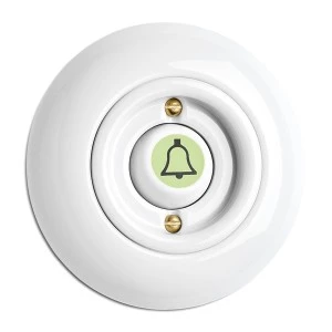 100979 Tuimelknop bel lichtgevend porselein
