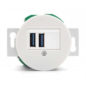 181979, USB oplaadpunt porselein