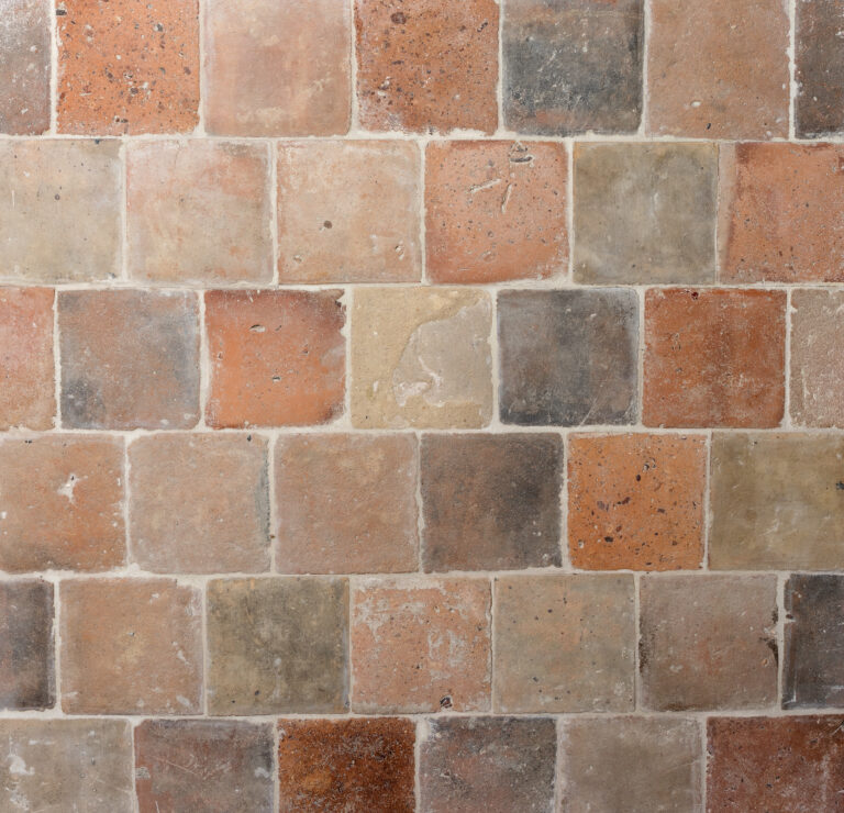 Oude terracotta terra-oker-zalm